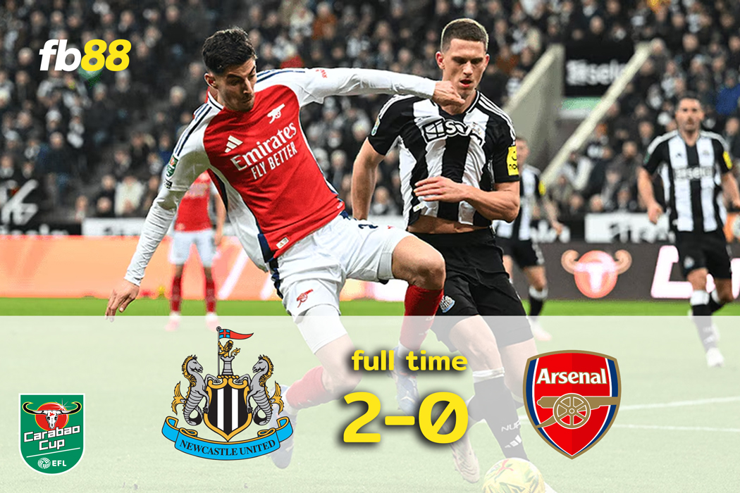 ผลบอล นิวคาสเซิ่ล พบ อาร์เซน่อล : สาลิกาดง ทุบ ปืนใหญ่ พ่าย 2-0
